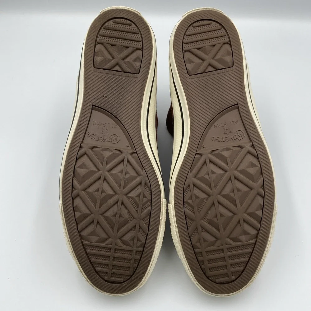 Converse Chuck Taylor All Star High Top Women's 7 Cinnamon Brown Suede Shoes